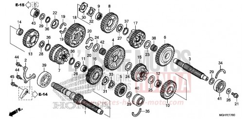 BOITE DE VITESSES (VFR1200X/XA/XL) VFR1200XF de 2015